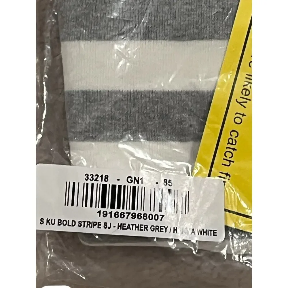 Hanna Andersson NWT Gray Striped Short John Pajama Set. Size 2